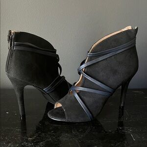 Elegant Black Strappy Heels